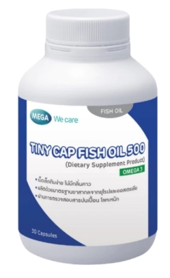 รูปภาพของ Mega We Care Tiny Cap Fish Oil 500mg. 30แคปซูล เมก้า วี แคร์ ไทนี่ แคป ฟิช ออยล์ 
